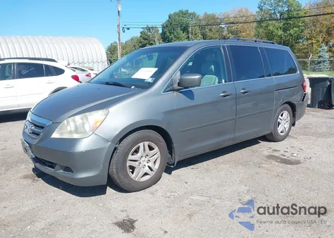 2007 Honda Odyssey Ex-L из США, поврежденный, VIN 5FNRL38627B462046